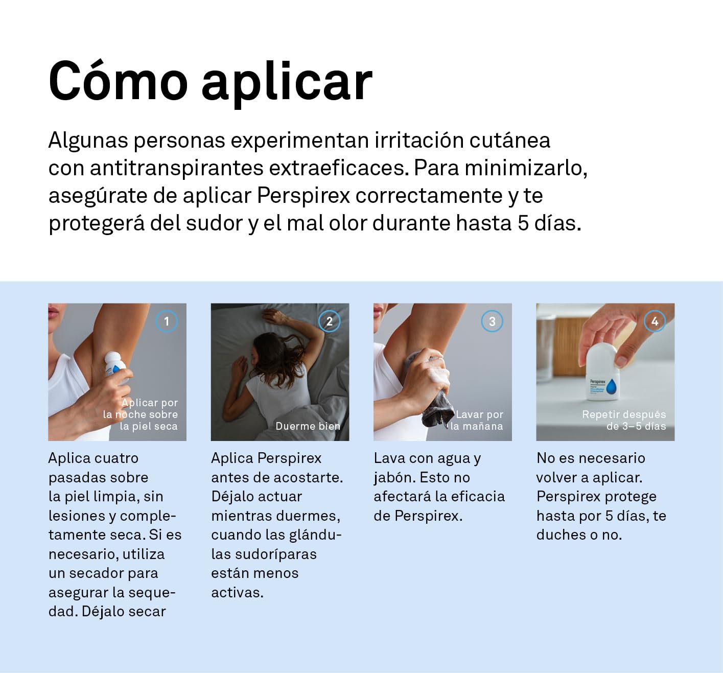 Perspirex ® | Original | Desodorante Antitranspirante Axilas Roll On para una protección y frescura anti sudor de hasta 5 días | 20 ml — view 5