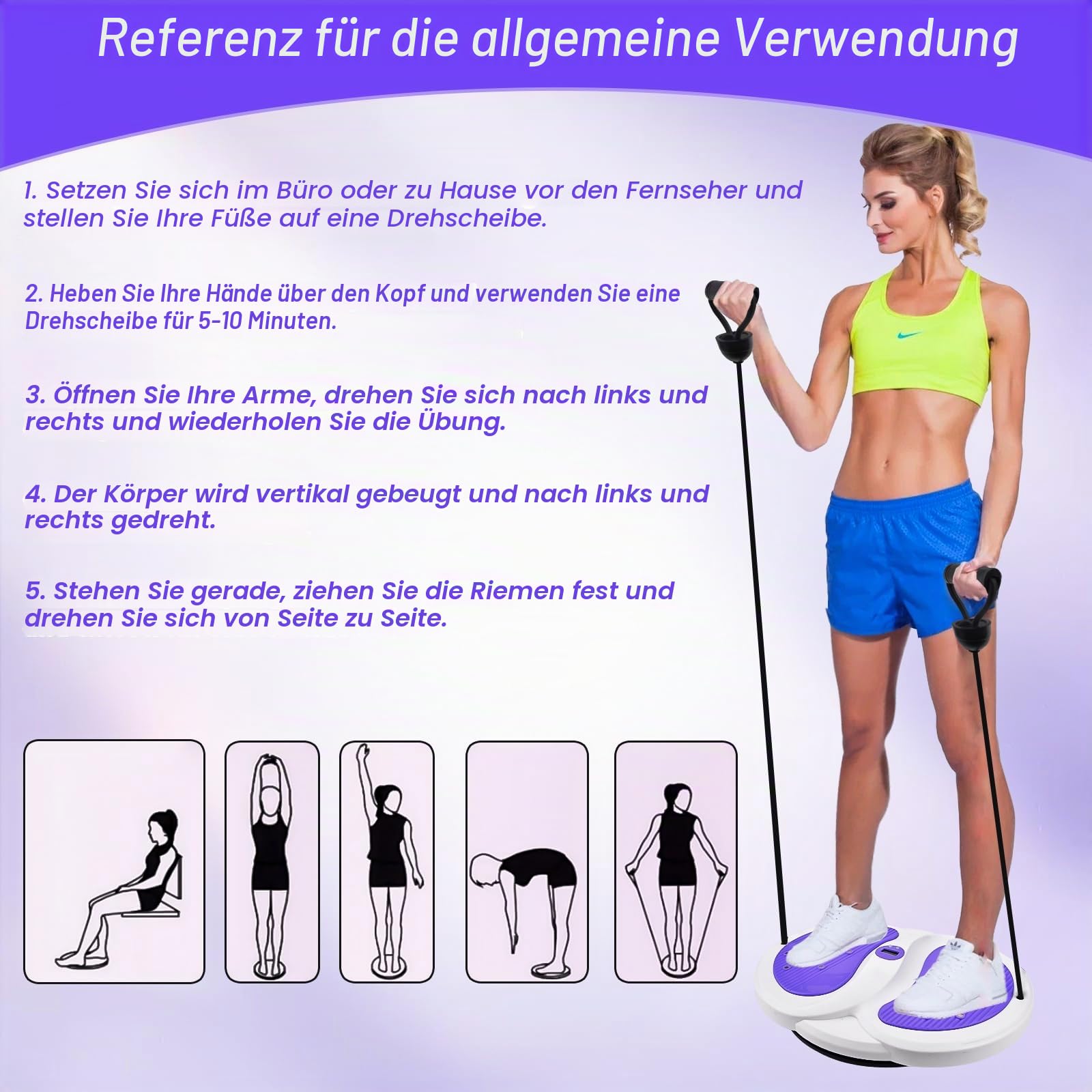 Waist Twisting Disc, Waist Sculptor Machine Twister, Body Shaping Waist Twisting Disc, Waist Trainer Machine For Women Weight Loss/Cardio Exercise