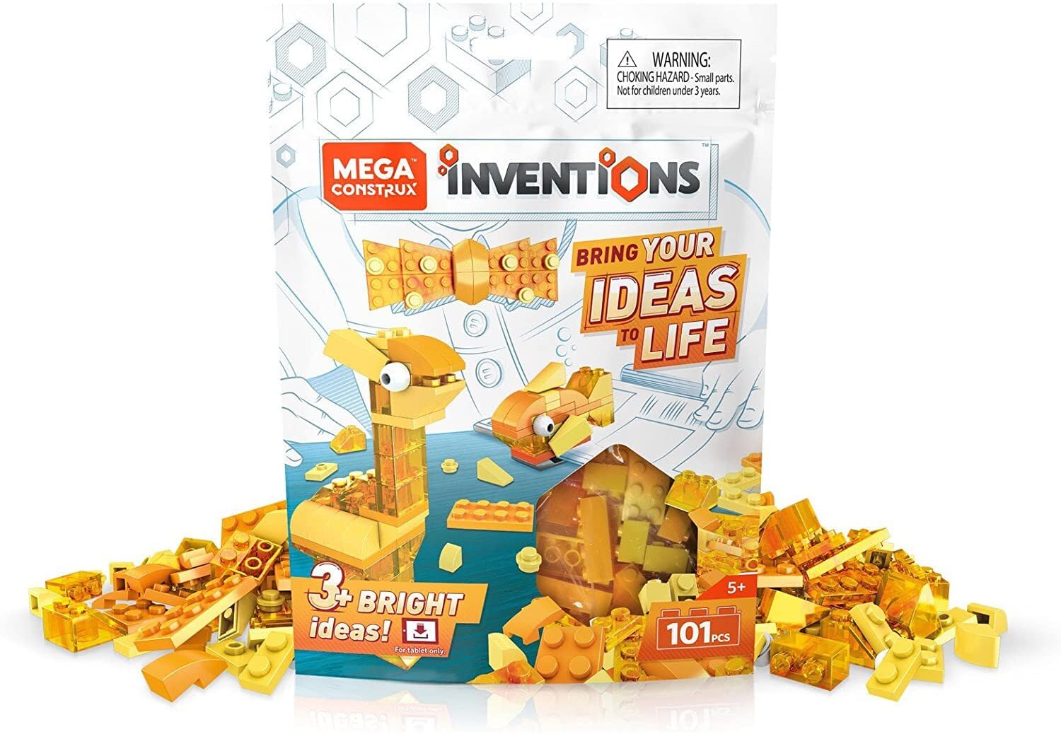Amazon.com: Mega Construx FWP22 Inventions Yellow Brick Building