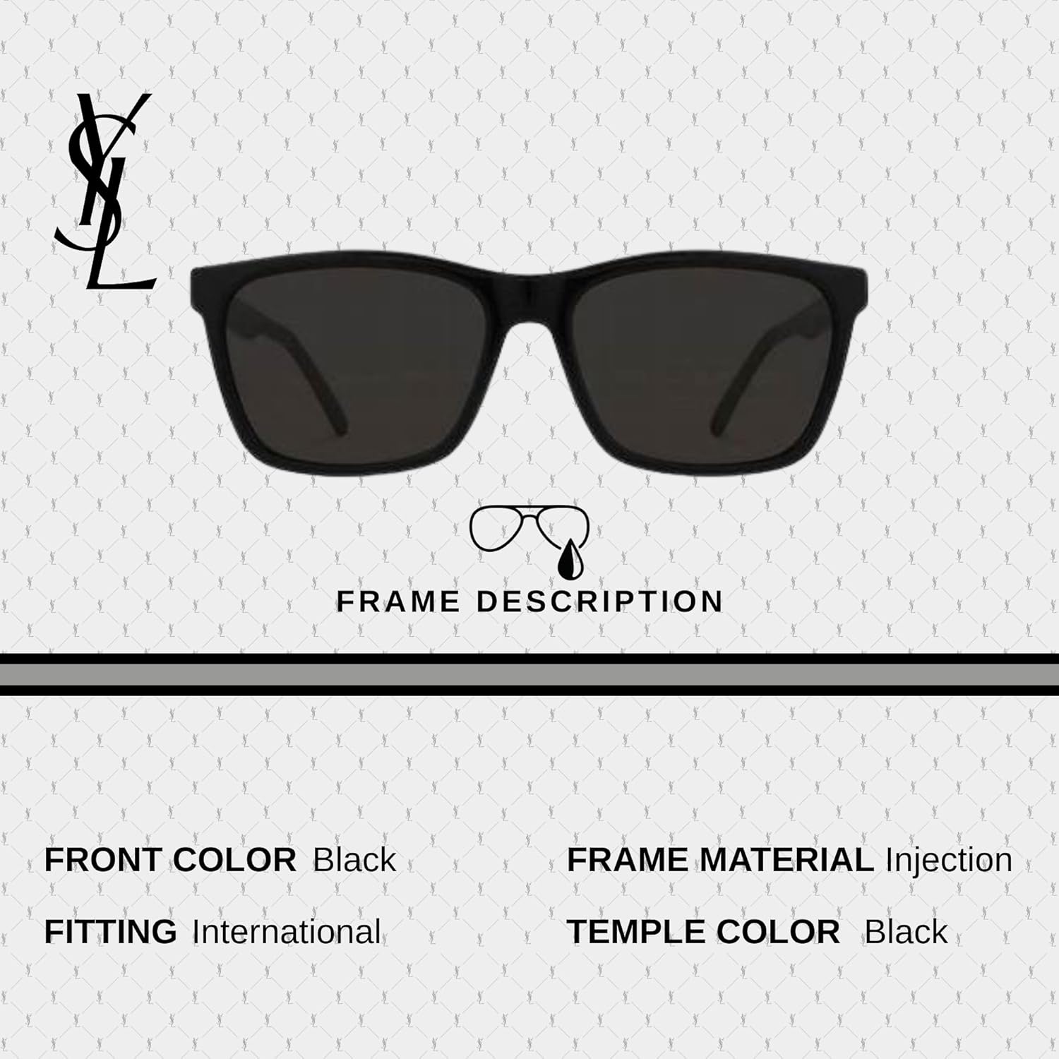 SAINT LAURENT SL 318 Square Sunglasses + Bundle with eSHADES Luxury Eyewear Kit - Image 3