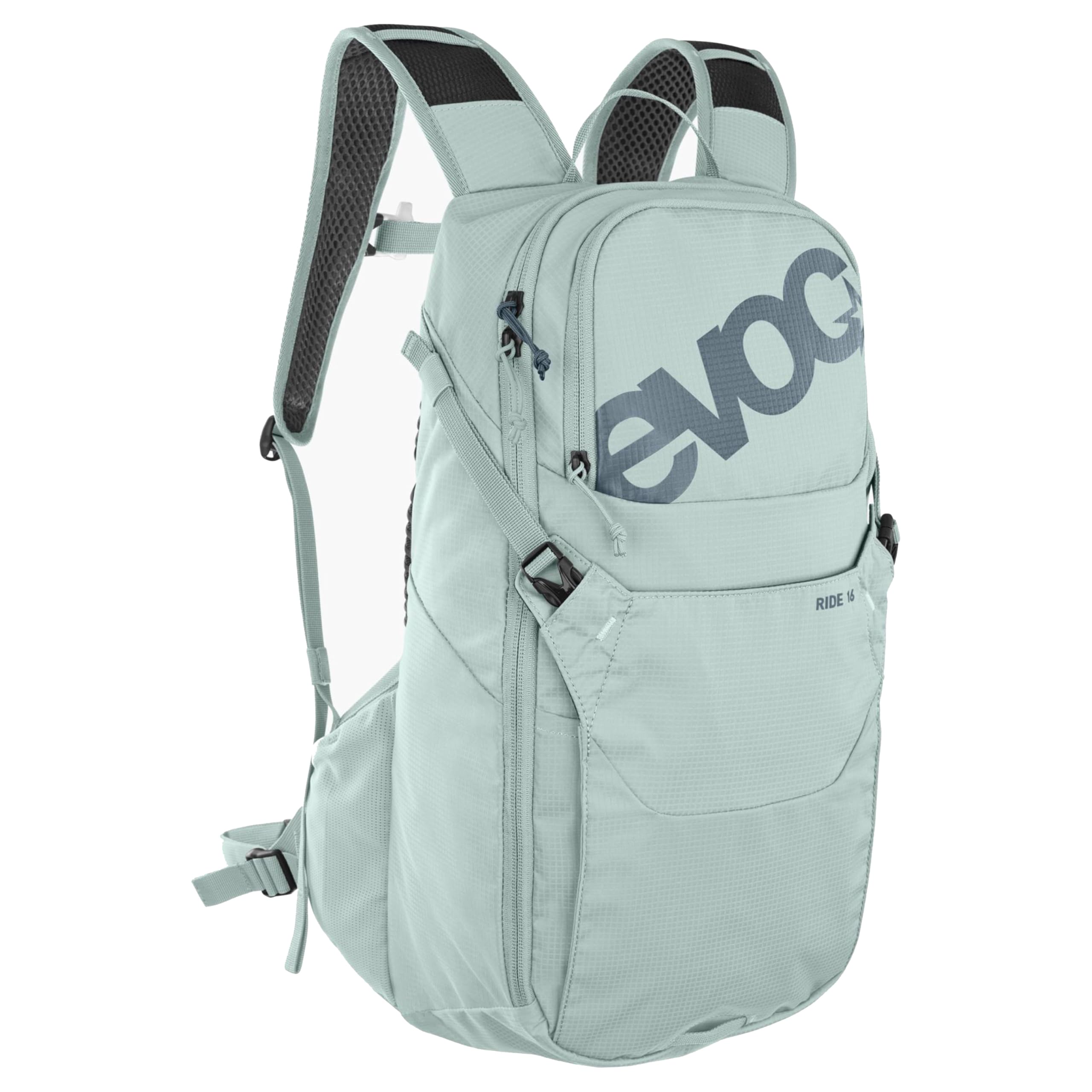 EVOC RIDE 16 bike backpack, backpack (trekking backpack with clever pocket management, back padding, hydration pack with hydration bladder compartment), Mint