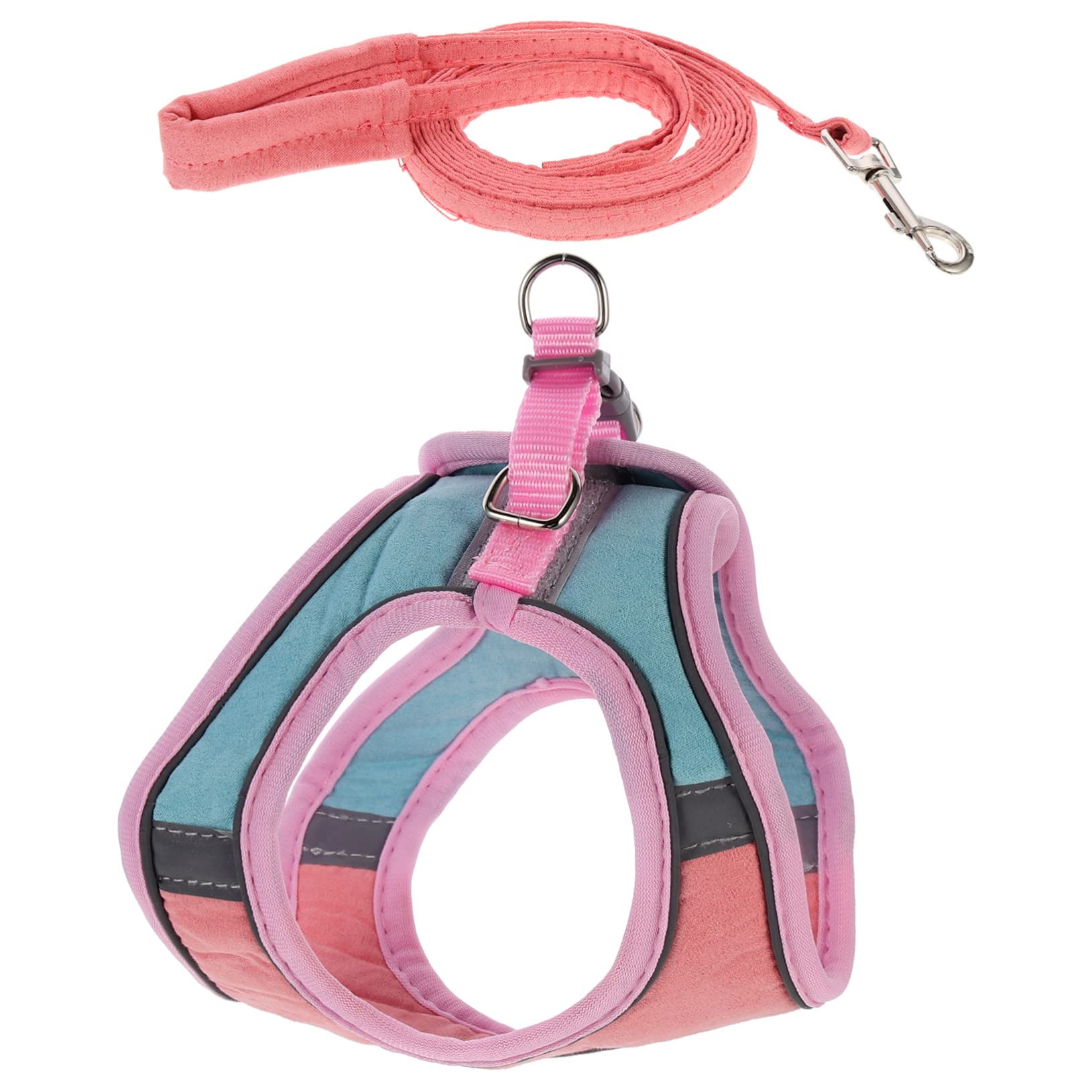 Mikikit 2 Pack Cat Harness Leash Night Reflective Vest for Kitten Puppy Safe Easy to Control Compact Size