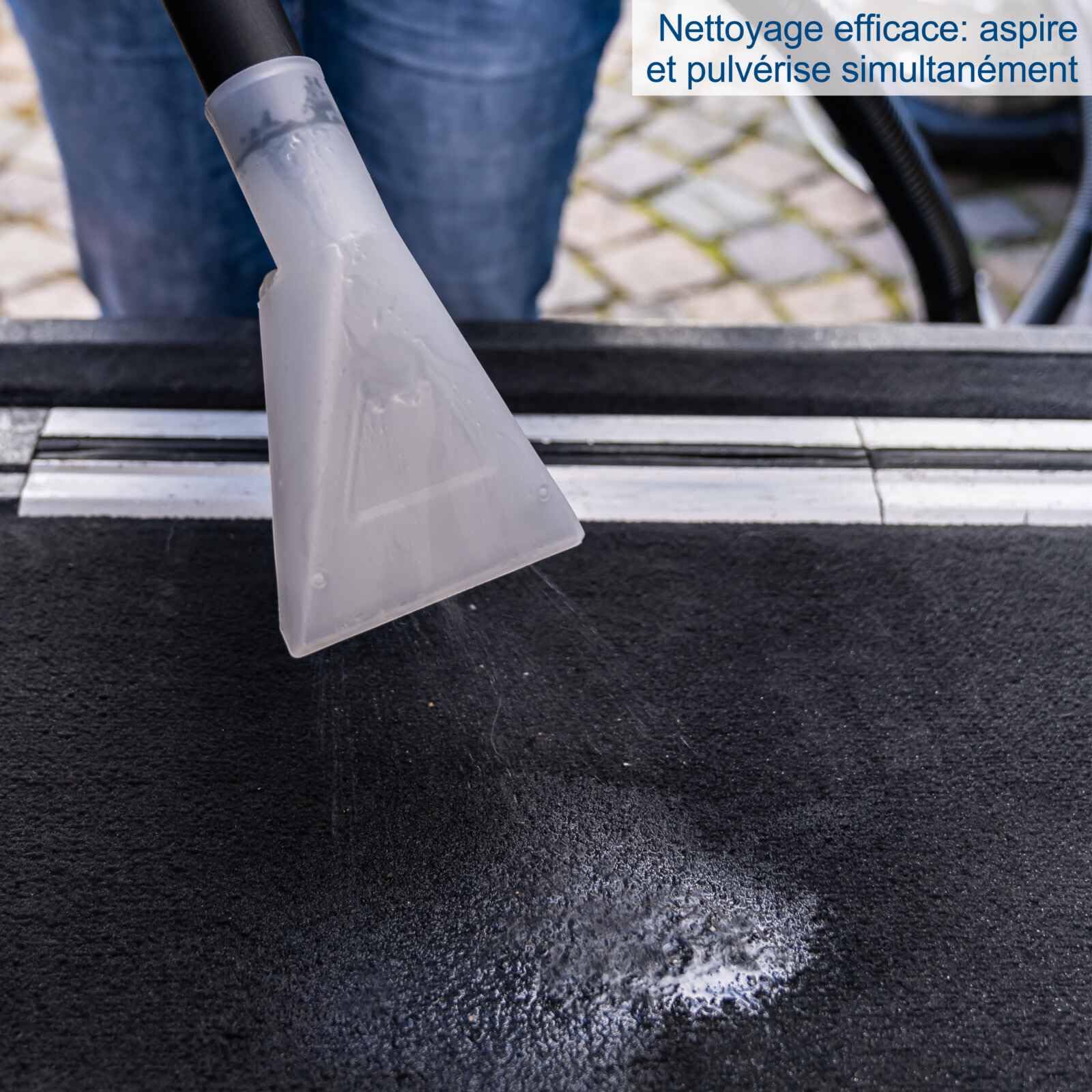 Scheppach Aspirateur injecteur-extracteur SprayVac20-1600 W - 5 en 1 - Vaporisateur, nettoyage du filtre, fonction soufflage - Filtres inclus