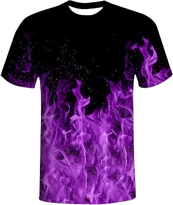 T-Shirts for Men Youth 3D Printed T-Shirts Short Sleeve Graphic Tees Shirt