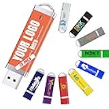 Custom USB Flash Drive 256GB 3.0 10 Pack Customized Thumb Drive Customizable USB Drive Logo Print FEWINA Branding with Personalized USB Stick (10 Pack,10 Color Options)