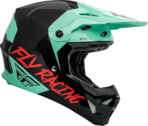 Miniatura 4 de Fly Racing, Formula CP - Casco de motocicleta (negromentarojo, talla L juvenil)