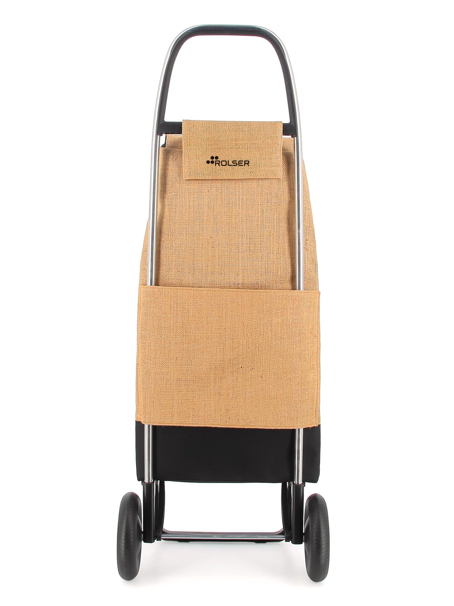 Carrello Portaspesa Rolser I-Max Yute Bi 2 ruote - Natural Nero