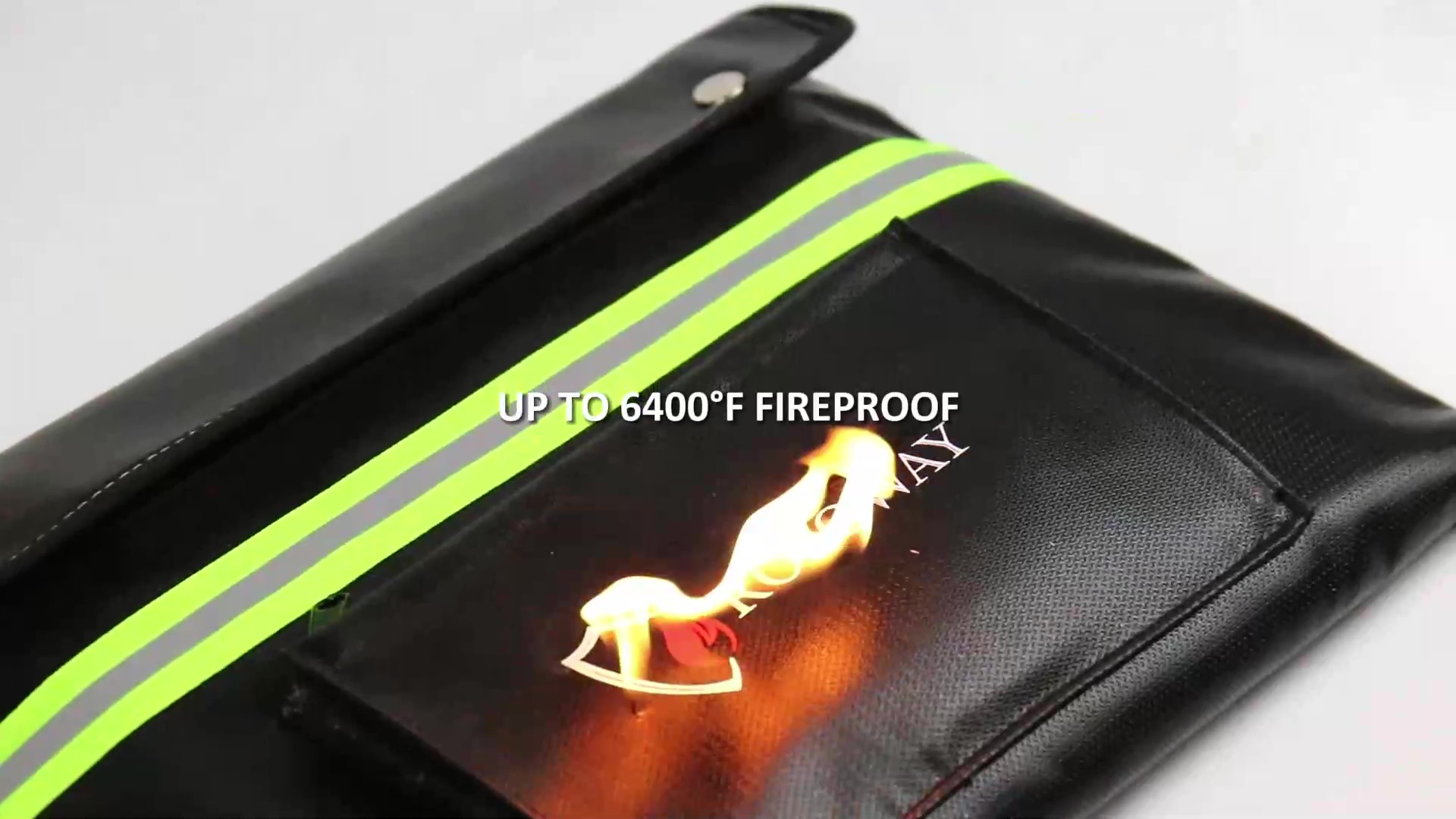 Voncabay Upgraded 6400℉ Fireproof Document Bag With Reflective Strip Water Resistant 14 2 X 11 Blue - View #10