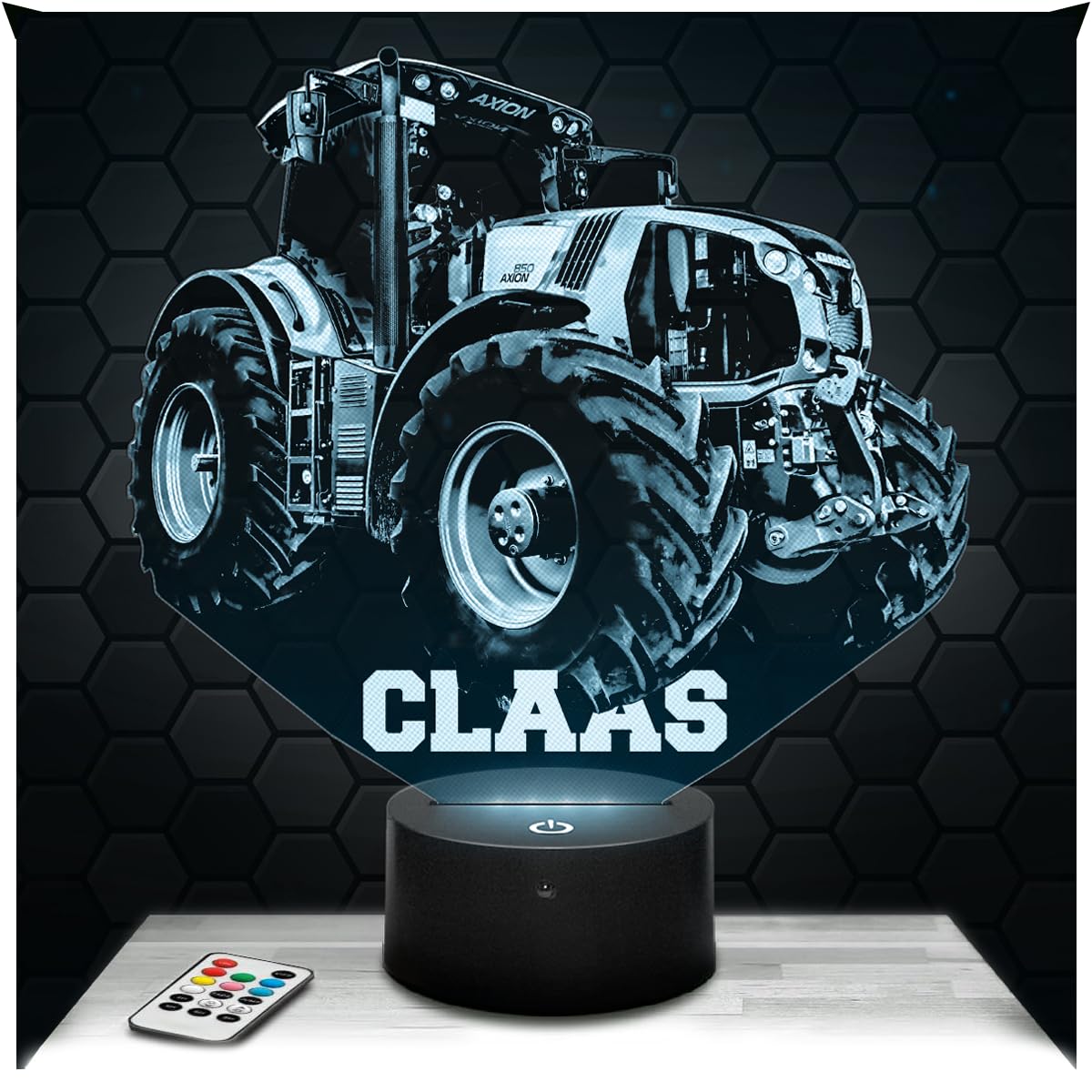 Lampephoto.fr - Agricultural Tractor CLAS 3D Lamp Decoration Miniature Collection 1 32. Gift Idea, Agricultural Tractor CLAS Adult Night Light Room Decor, Original Christmas, Gift Idea for Men TOP