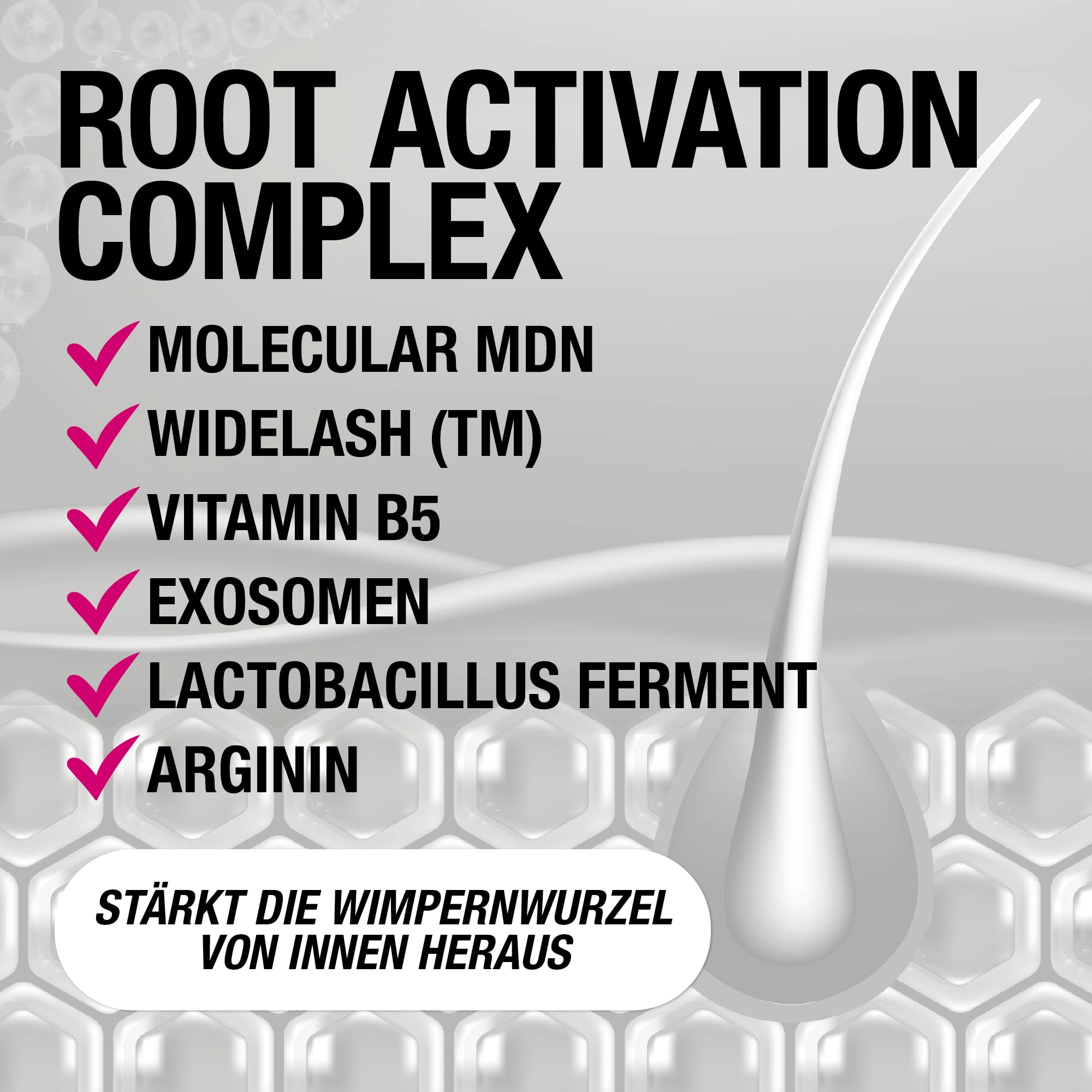 Lashcoca!NE PROLINE serum do rzęs – technologia Exosome Lash Boost – wspomaga wzrost i pielęgnację rzęs – z kompleksem Root Activation Complex – testowane dermatologicznie – Made in Germany