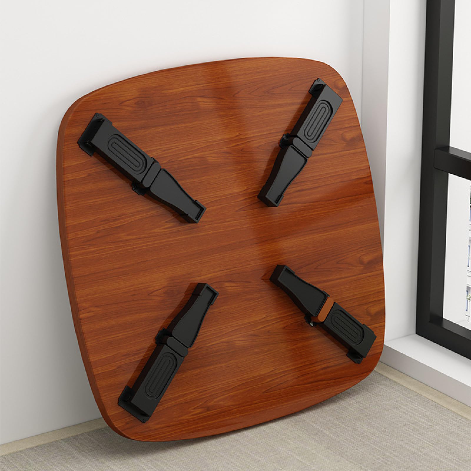 Scrivania portatile pieghevole per computer portatile, con supporto per notebook e fessura, perfetta per colazione, lavoro, film su letto, divano o pavimento, vassoio versatile per uso domestico e