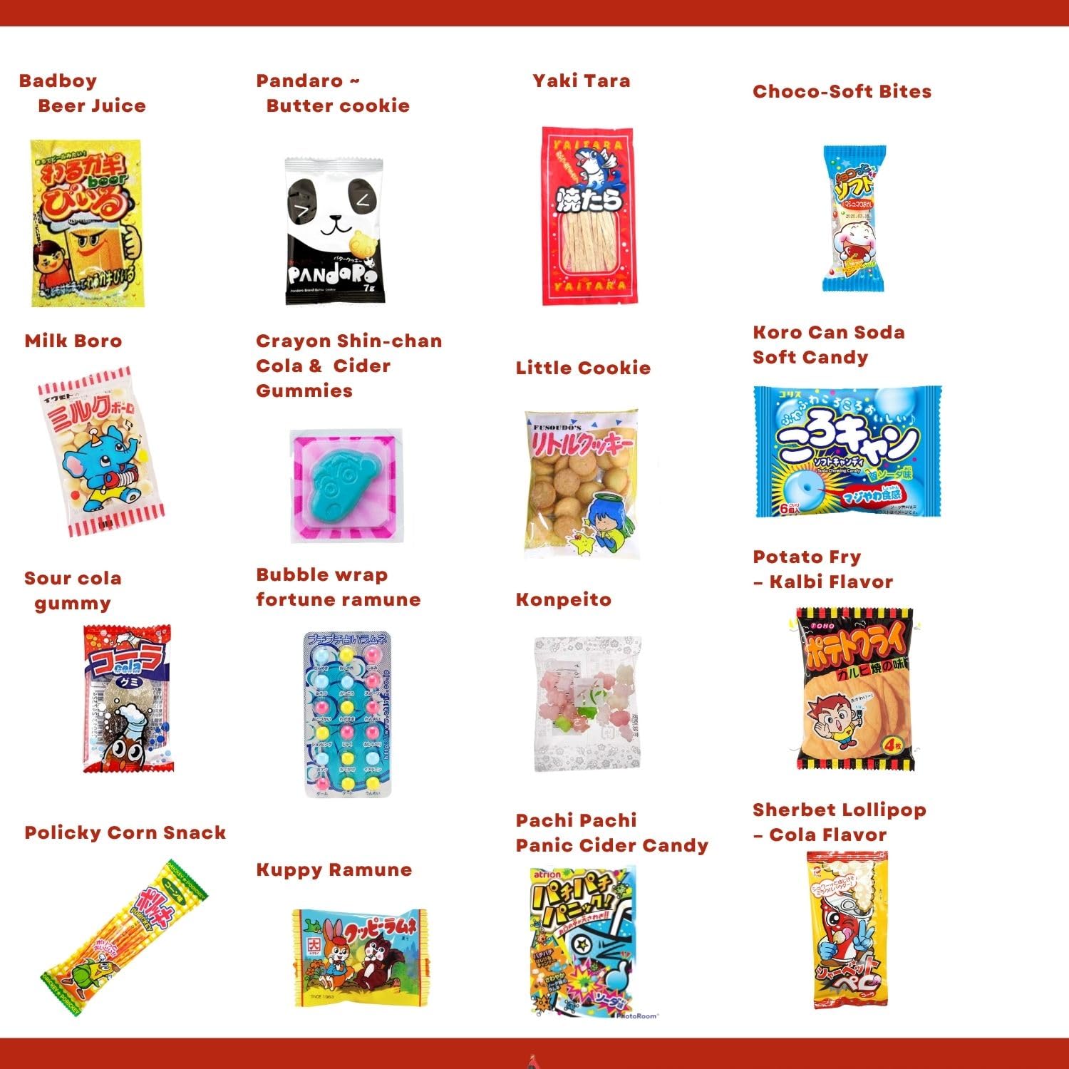 Japanese Candy Snack Box – 50 Piece Variety Fun & Authentic Dagashi Treats Birthday, Holiday & Valentine’s Gift
