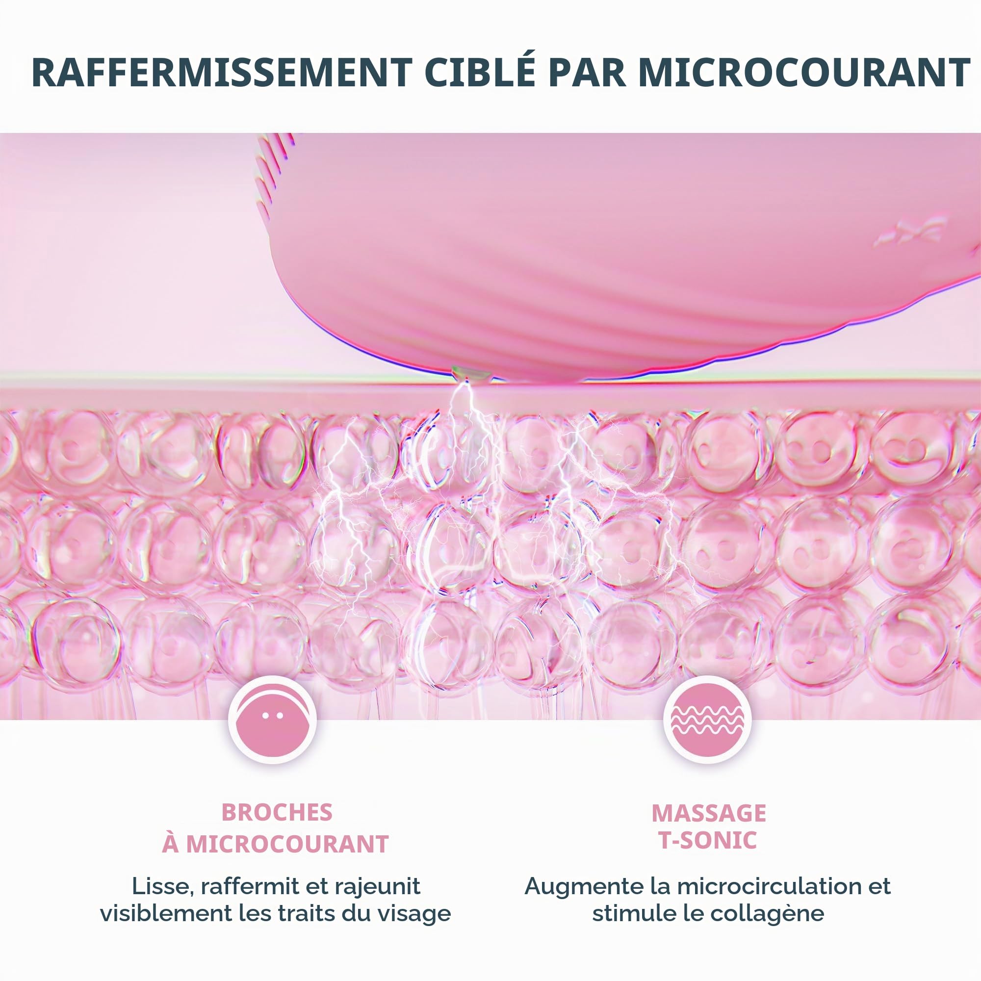FOREO Firm & Clean Ensemble Luna 4 Plus Brosse nettoyante normale pour le visage + sérum surchargé 2.0, 30 ml – Thérapie par la lumière proche infrarouge – Appareil facial à micro-courant