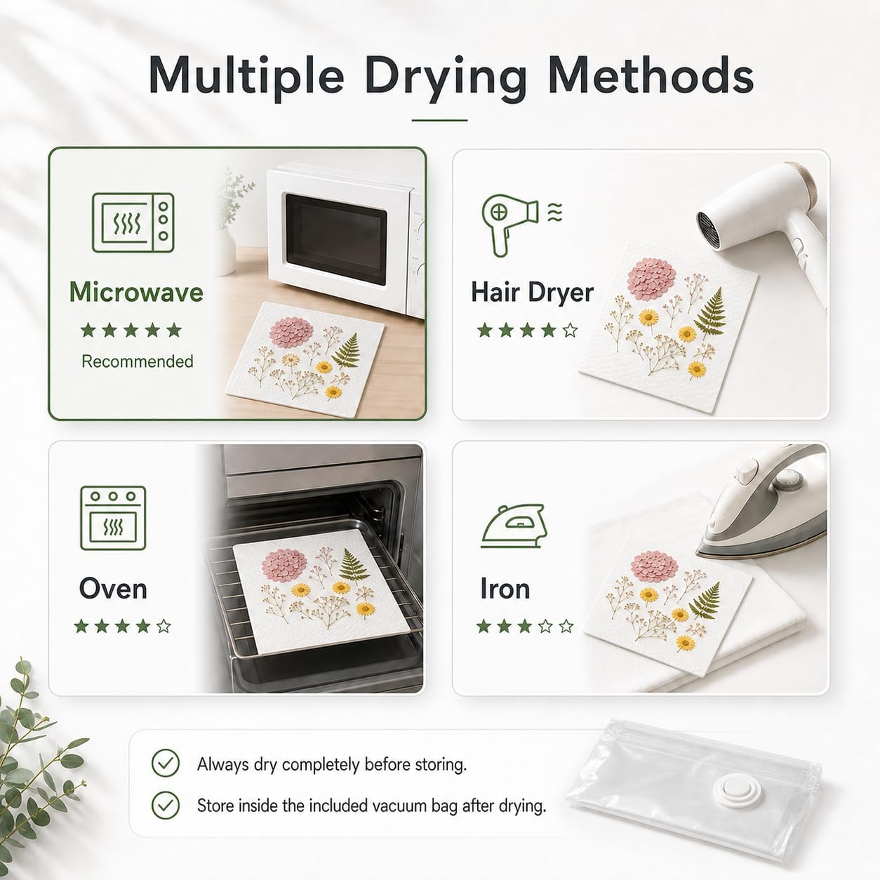 Replacement Drying Boards for 10.8 x 6.9 Inch Flower Press Kit, 6 Sheets image 4