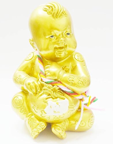 Miniatura 9 de Thai los Amuletos Magic regalo Tailandia kumanthong "reak traab-rab-chock Estatua" por archan Khom traivet