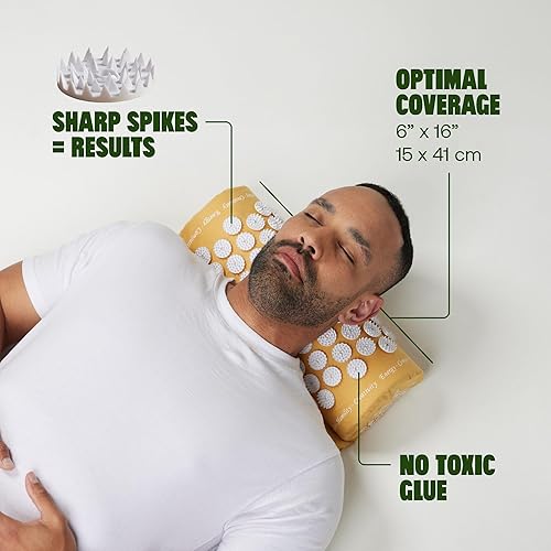 Miniatura 5 de Almohada de acupresión Shakti premium, sostenible y duradera, alivia el estrés y la tensión, promueve la relajación y la concentración, almohada de