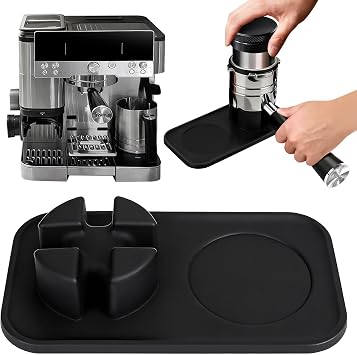 Roliwils Espresso Tamping Mat for Ninja Luxe Cafe, Food-Grade Silicone | Anti-Slip Design Compatible with ES601/ES701 | Practical Coffee Accessories