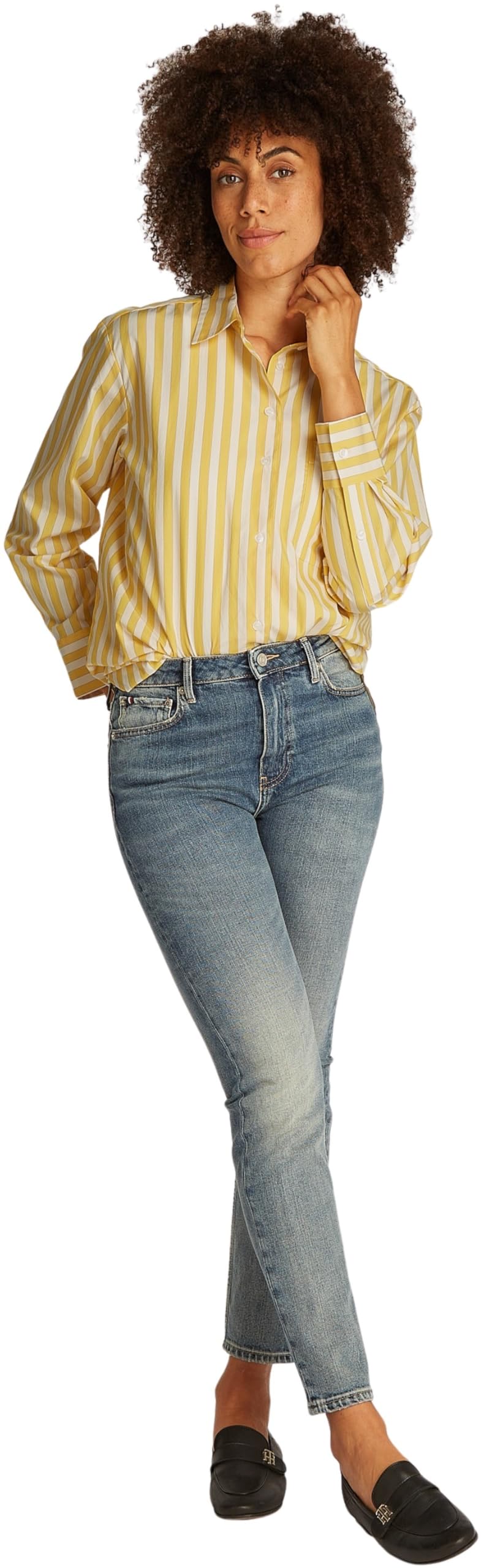 Tommy Hilfiger Camisa Mujer Poplin Easy Fit Oversized