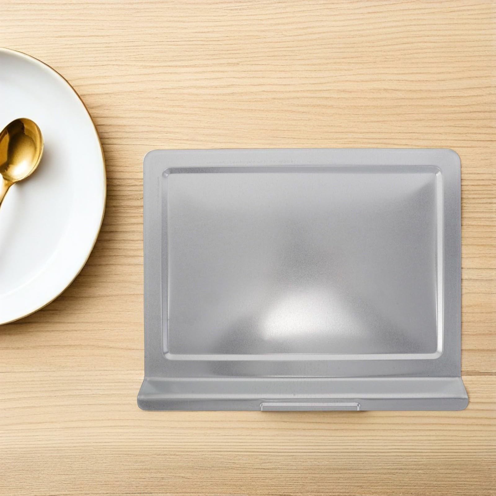 Bandeja Recogemigas del Horno Rectangular de Hierro Plata | Cocina y Tostado, 13, 27x10, 63 Pulgadas, Ajuste Continuo y Formato Moderno