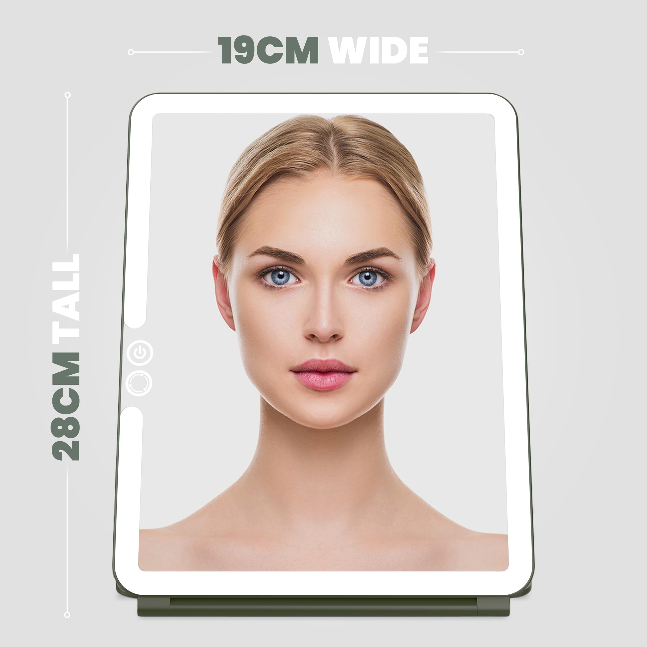 LUNA London Eclipse LED-beleuchteter Make-up-Spiegel für Reisen