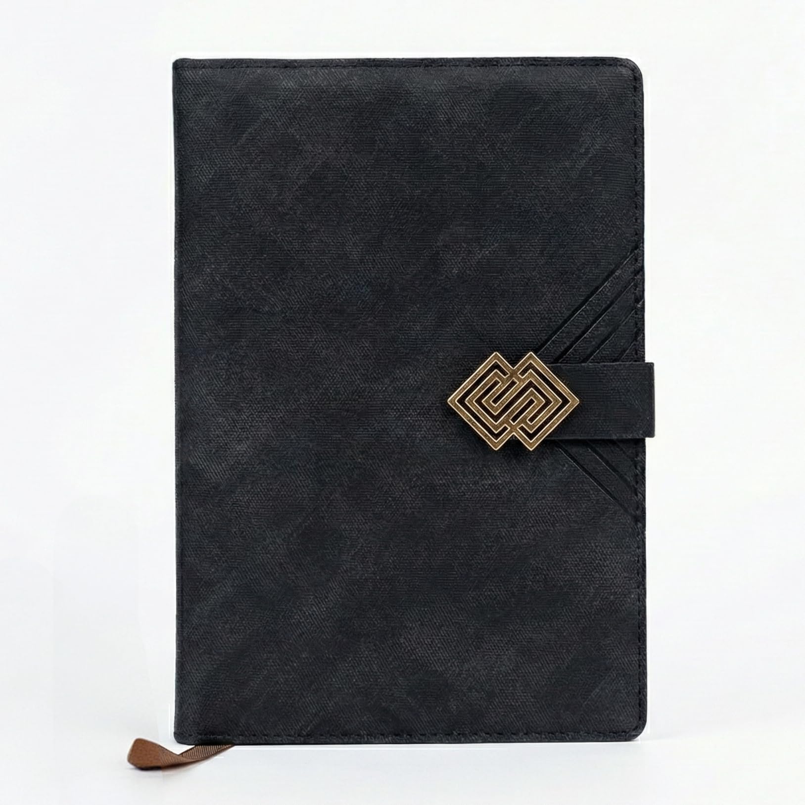 A5 Journal Notebook Diary for Men Women | Office Journal Diary Notebook with Magnetic Flip Lock (200 Ruled Pages, 6 x 8.5 Inches, 80 GSM) (Classic Black)