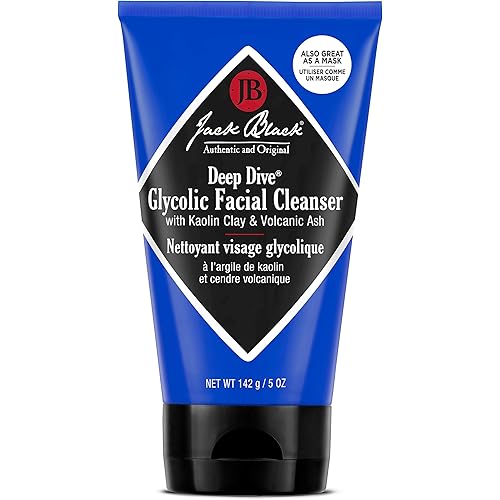 Jack Black Deep Dive Glycolic Facial Cleanser, 3, 5 and 10 Fl Oz