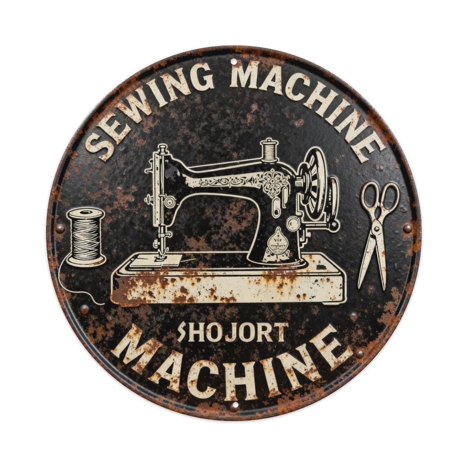 SEWING MACHINE Metal Tin Sign Plaque