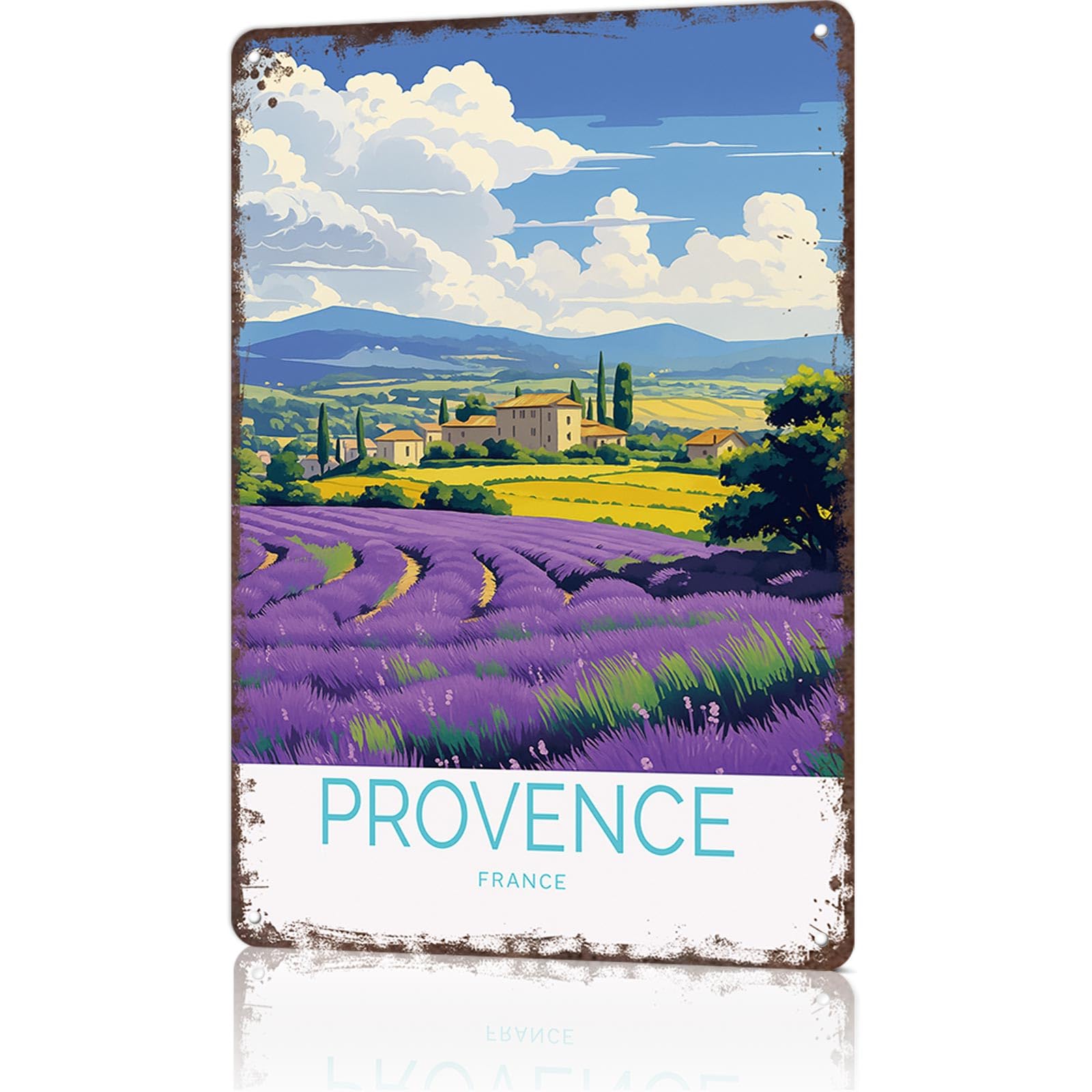 KWQDOZF Funny Signs Poster 8x12inch Aluminum metal Tin Sign Provence France Wall Art Decoration Painting For Home Room Office Decor