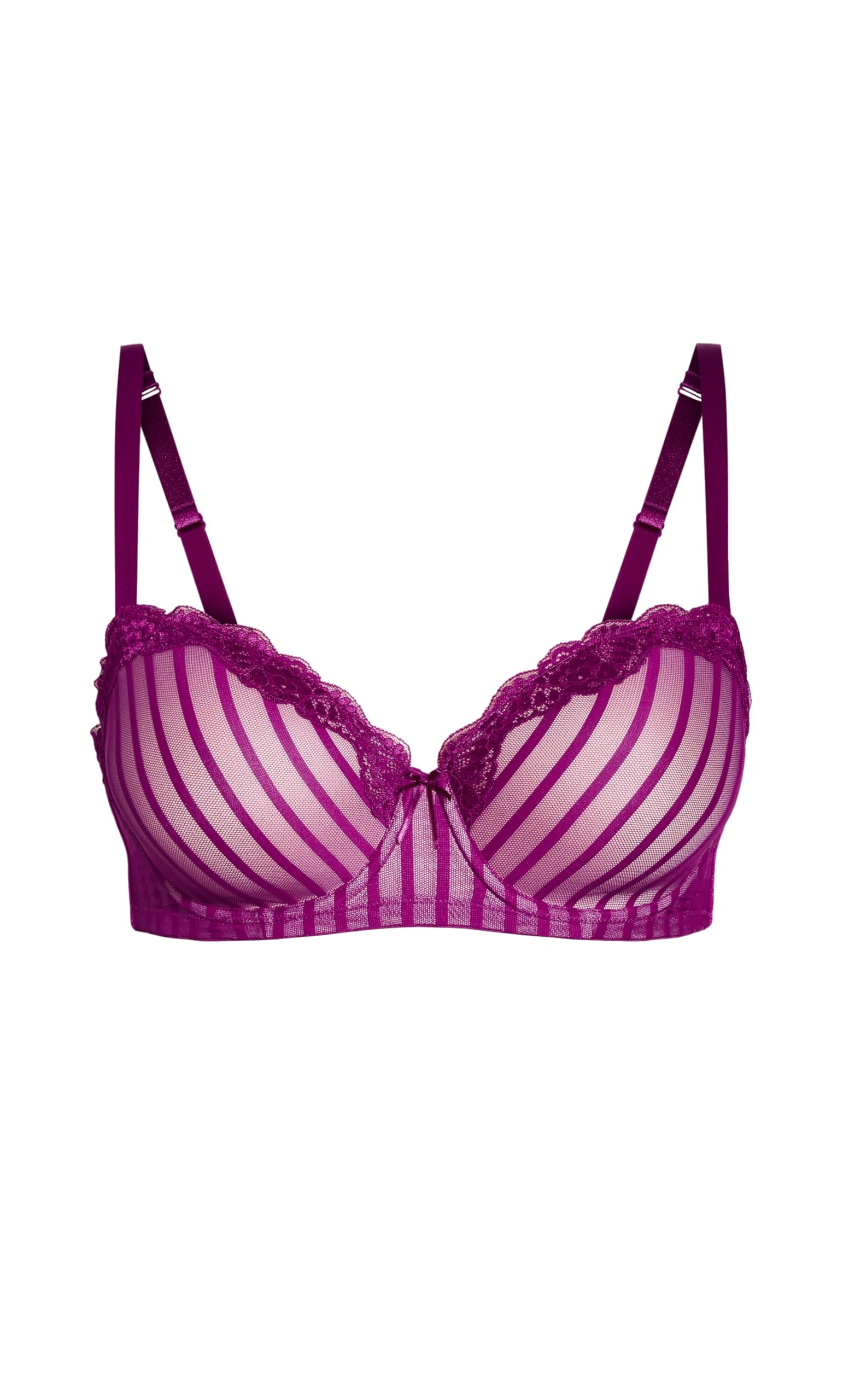 City Chic Women's Magenta Plus Size Fifi Ct Bra, 38 E