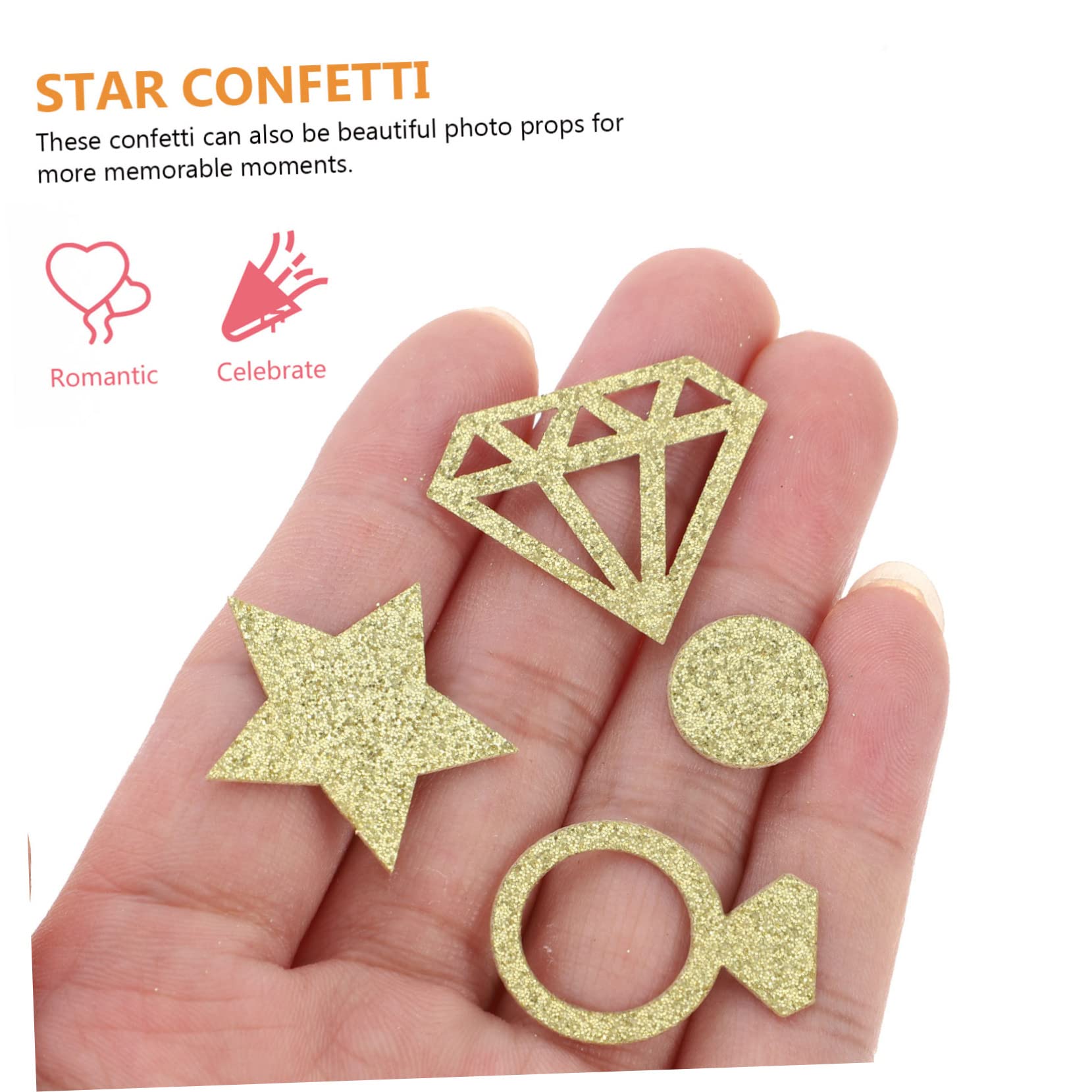 Abaodam 3er-Sets Konfetti- Für Hochzeiten Brautpartys Dekoratives Diamantpapier-konfetti Für Feiern 2 Packungen * 3