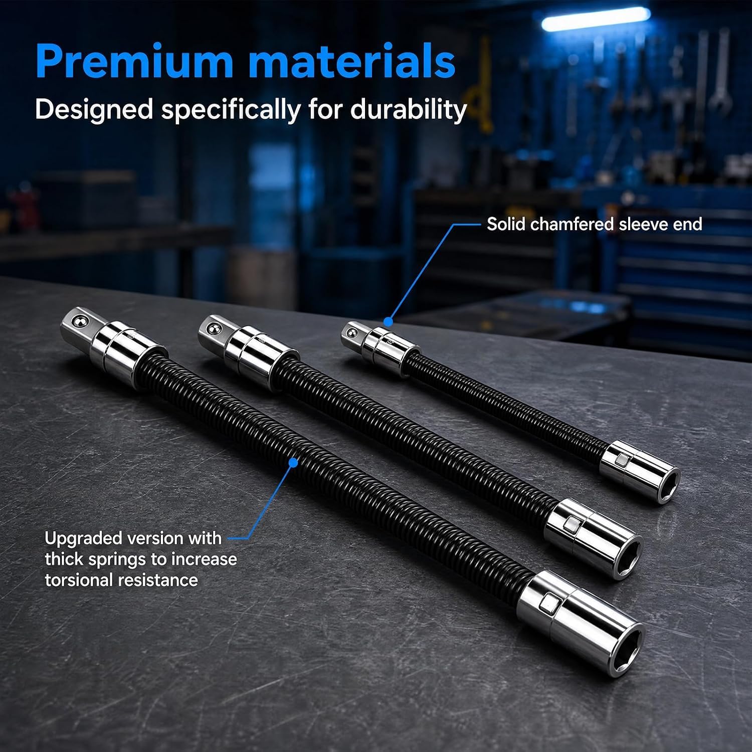 Flexible Shaft Torque Socket Extension Bar -6