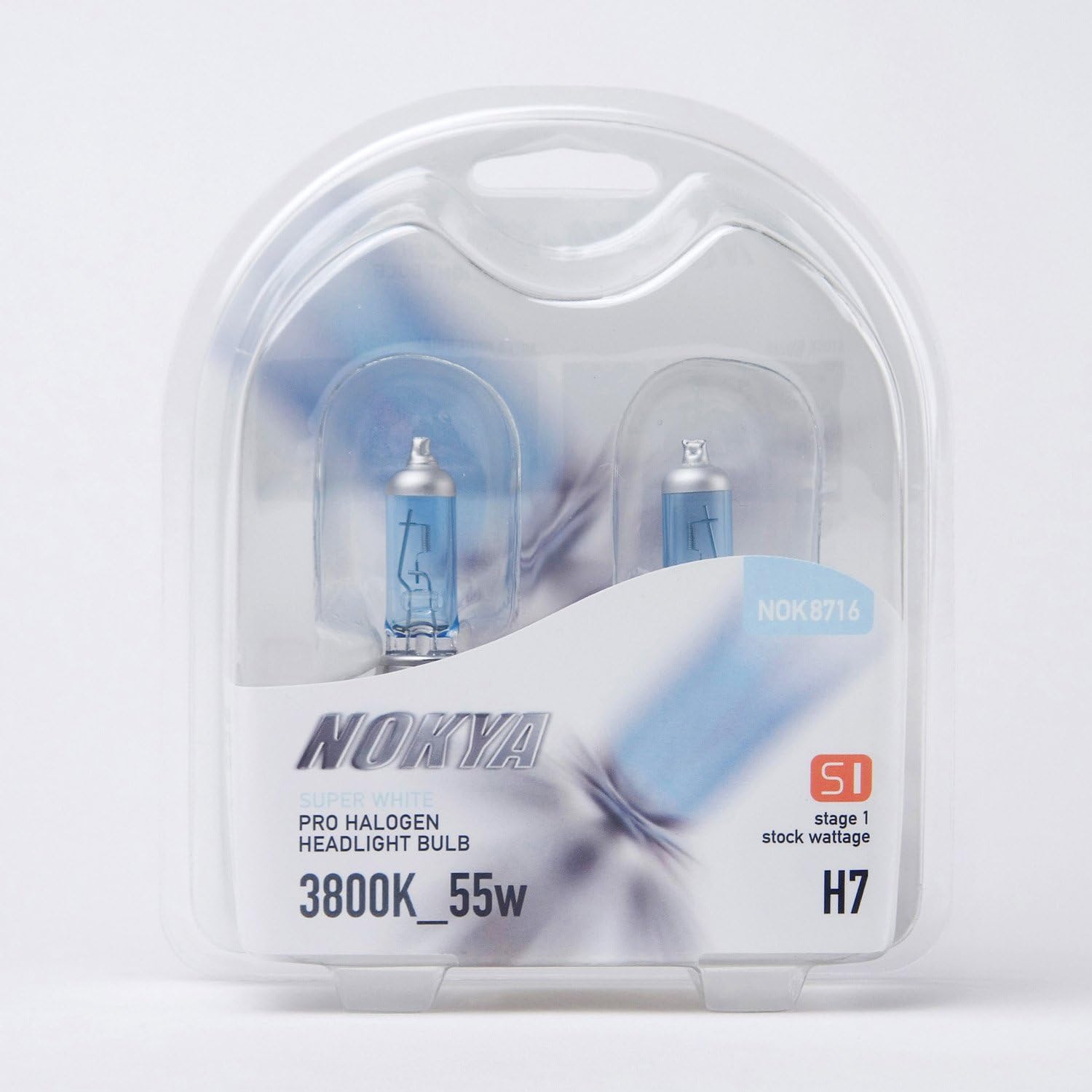 Nokya H7 Headlight Bulbs — Super White 3800K 55W (Stage 1) NOK8716