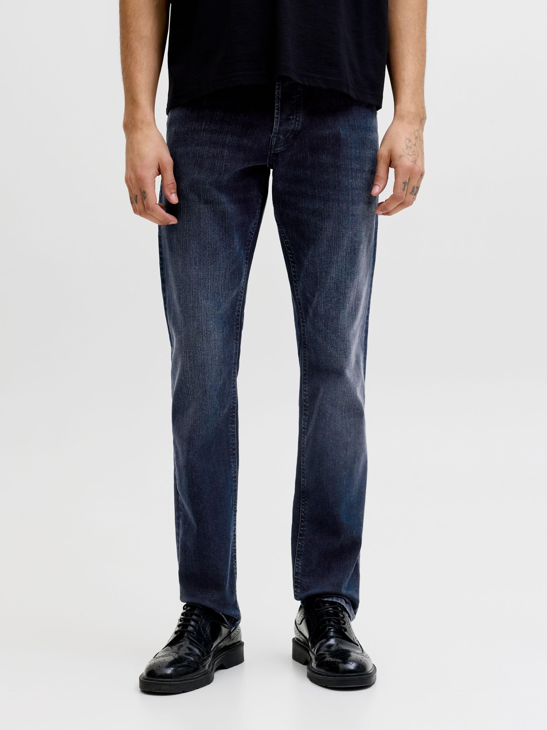 JACK & JONES Jjiglenn Jjoriginal SQ 260 Noos Hombre Tejanos Azul Recto