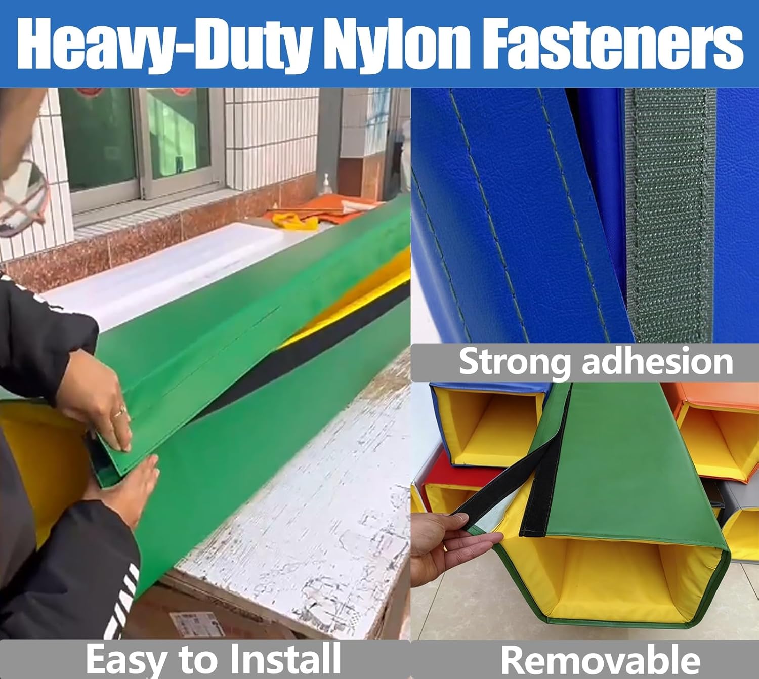 ERRULAN Outdoor Basketball Pole Protector Pad, Wrap Around Basketball Hoop Padding Pads, High-Density Foam Collision Guard for Gym Garage Playground Protection