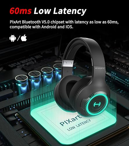 Miniatura 3 de HECATE by Edifier G33BT - Auriculares inalámbricos para juegos con micrófono desmontable, auriculares Bluetooth para PC, PS5, PS4, Nintendo Switch,