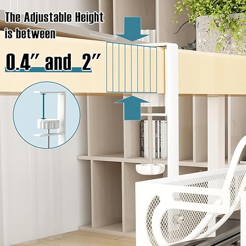 Miniatura 3 de Bandeja de gestión de cables para debajo del escritorio sin necesidad de perforar, SONATURE organizador de cables de 15.7" para mesa, organizador de