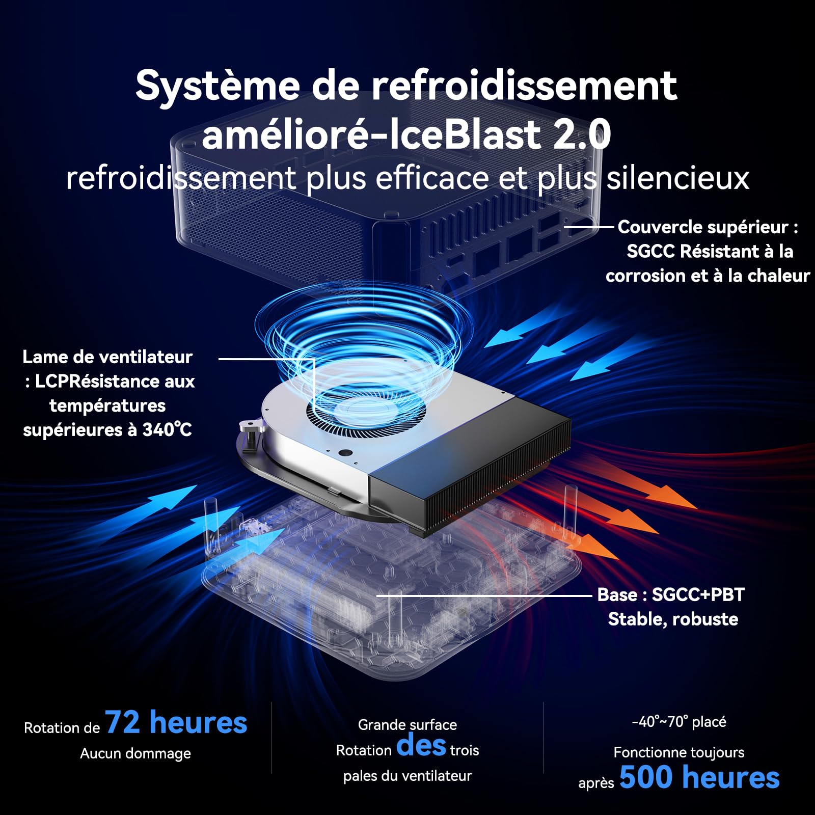 GEEKOM GT1 Mega Mini PC AI avec Intel Core Ultra 9-185H, Double LAN 2.5G | SSD 1To(jusqu'à 4To),Ultra-Silencieux <32dB, 16Go DDR5 Évolutif, Mini Ordinateur, 2x USB4, Lecteur de SD, 4 Écrans 8K, WiFi 7