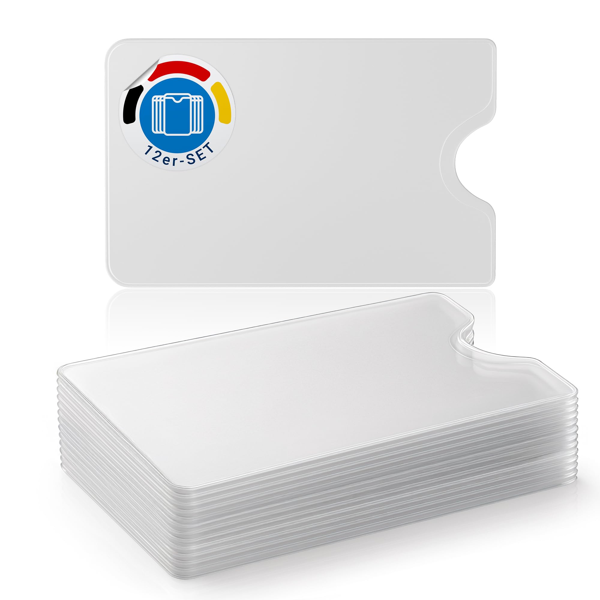 Porte Carte Transparent 10 étuis Transparents Pour Cartes - Protection Anti-rayures En TPU Mat (carte Bancaire, Fidélité, Etc.) Protection Carte Navigo