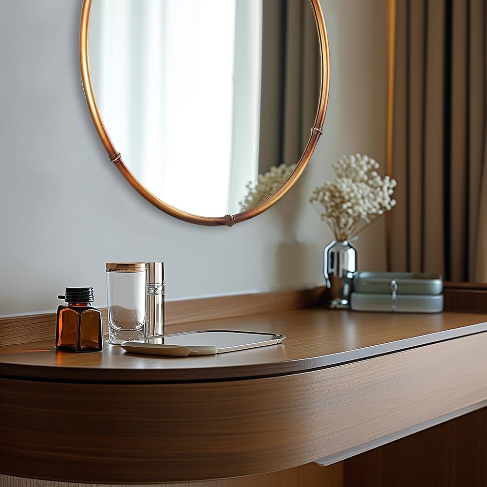 Amazon.co.jp: CAVINHOMEラウンドバスルームミラー-アンティーク