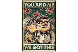 Up Movie Valentines Day Gift: DZQUY Metal Sign Up Carl and Ellie