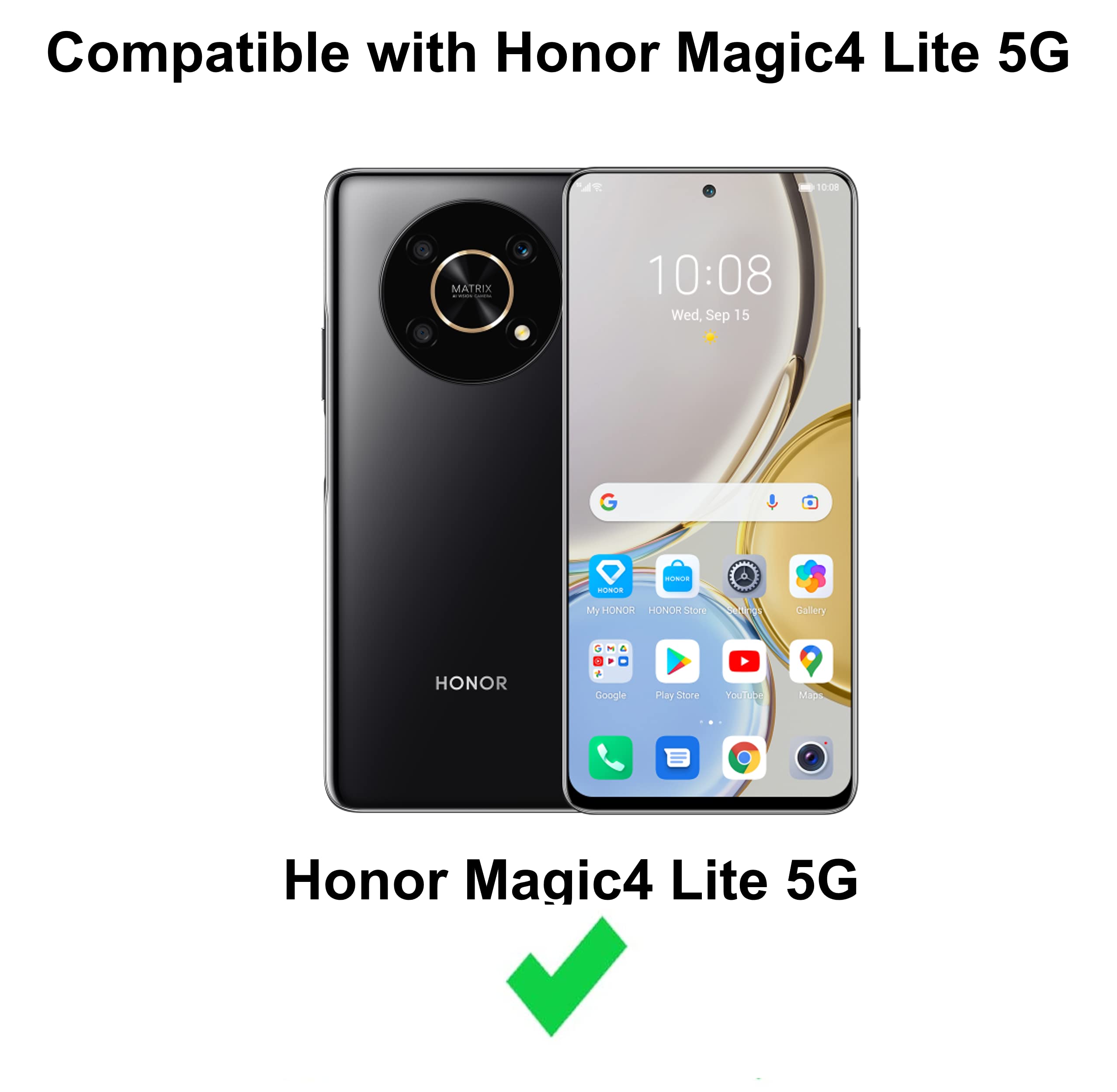 Custodia Honor Magic4 Lite 5G - Protezione 360° Con Schermo Integrato