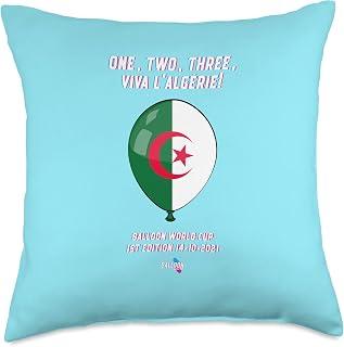 Balloon World Cup - Algeria Throw Pillow