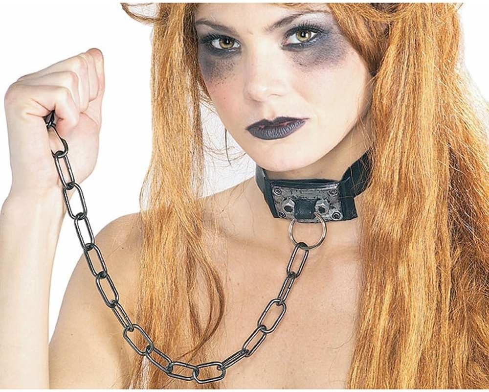 Rubie's Costume Co Gargantilla de vinilo con disfraz de cadena