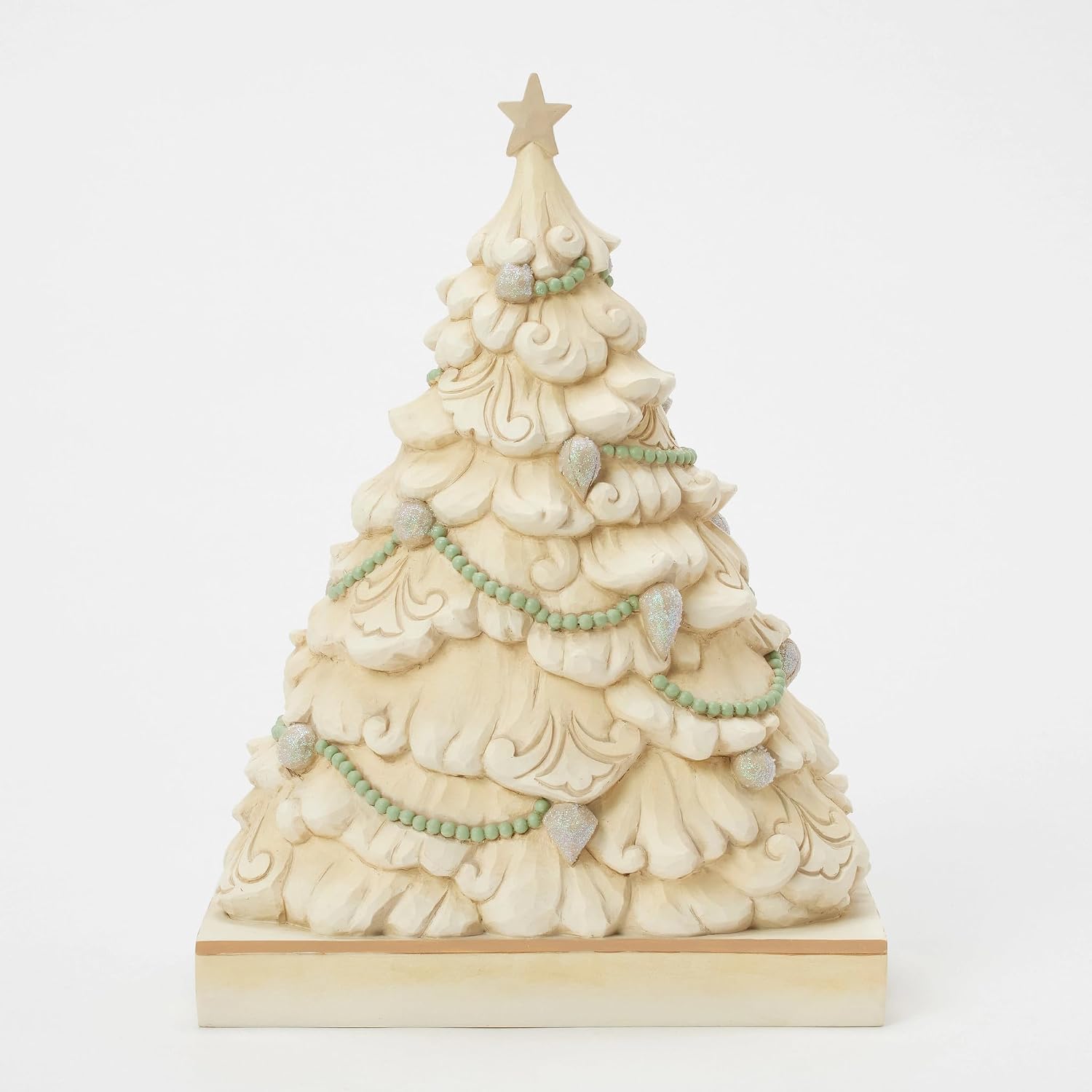 Enesco Jim Shore Heartwood Creek White Woodland Tree Holy Nativity Diorama Lit Figurine, 11 Inch, Multicolor