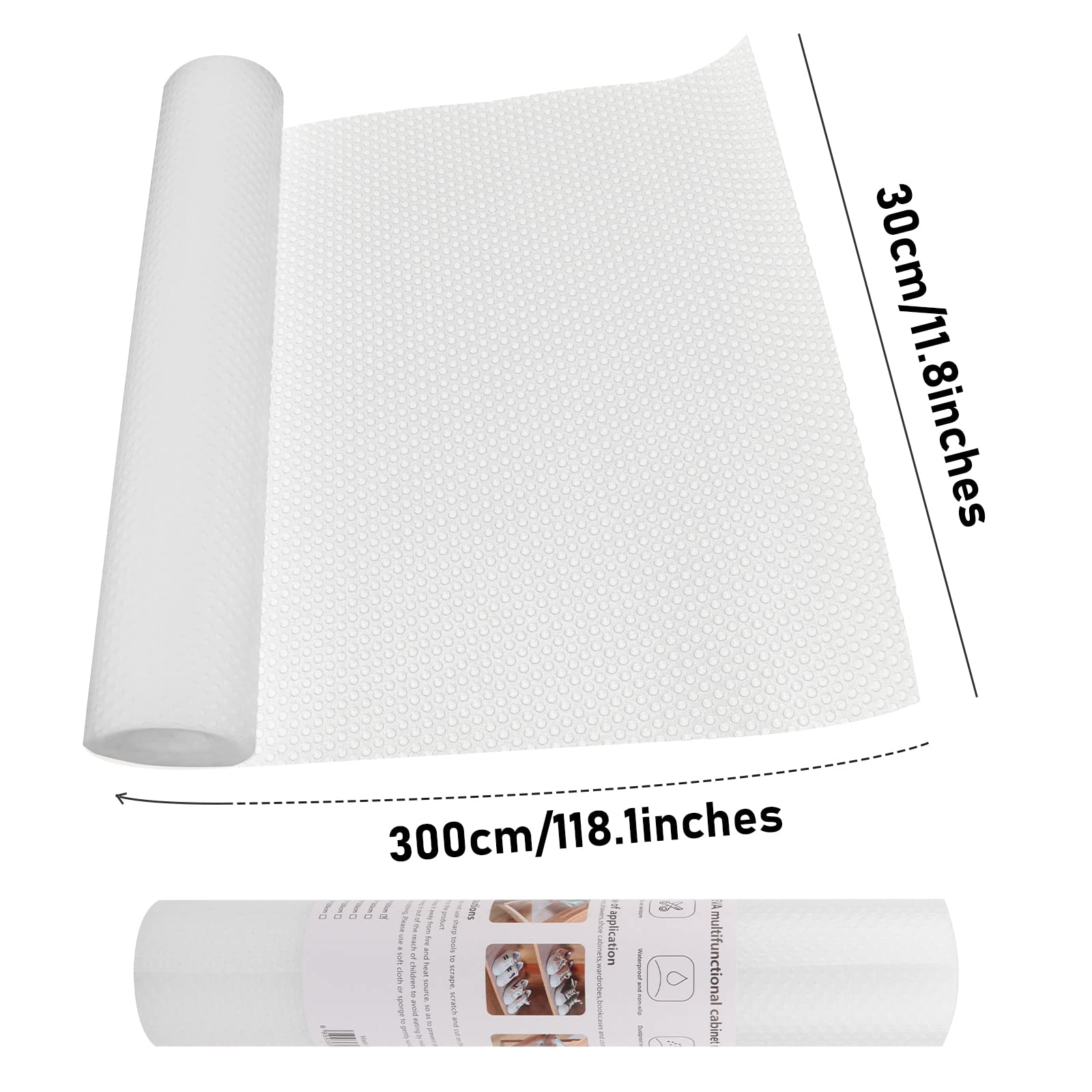 Tappetino Antiscivolo EVA Trasparente 30x400cm - Per Cassetti, Frigoriferi, Ripiani - Foto 8