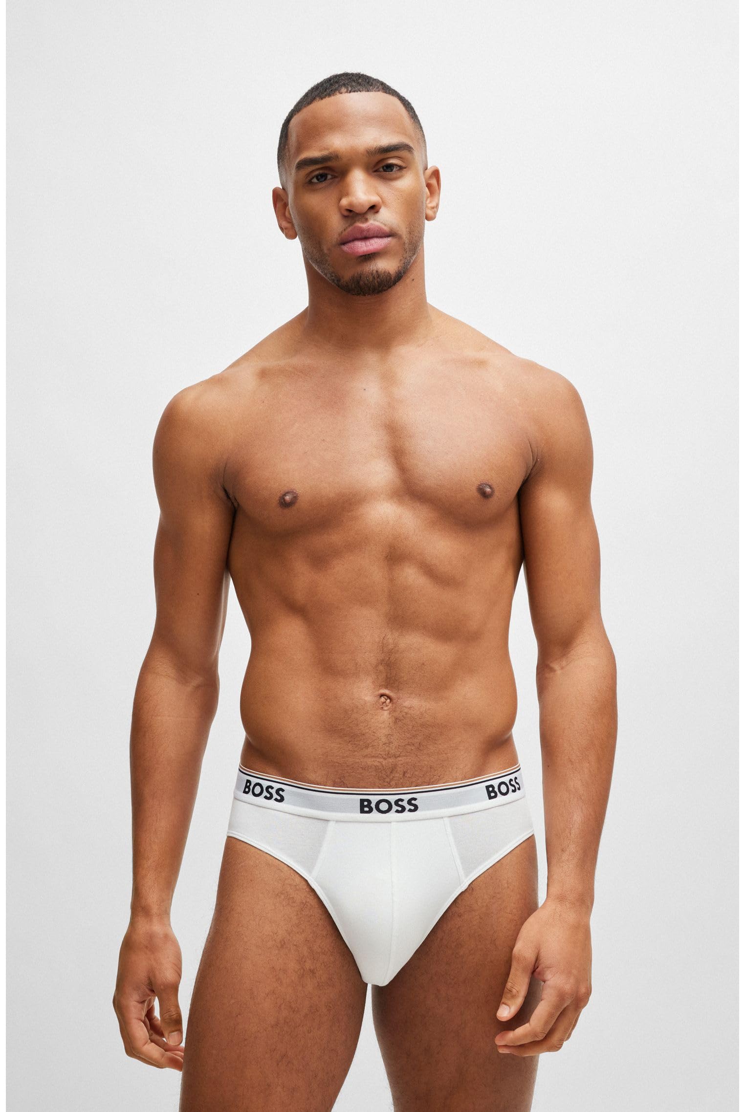 Boss Mężczyźni Power Brief Slipy, White 100, M