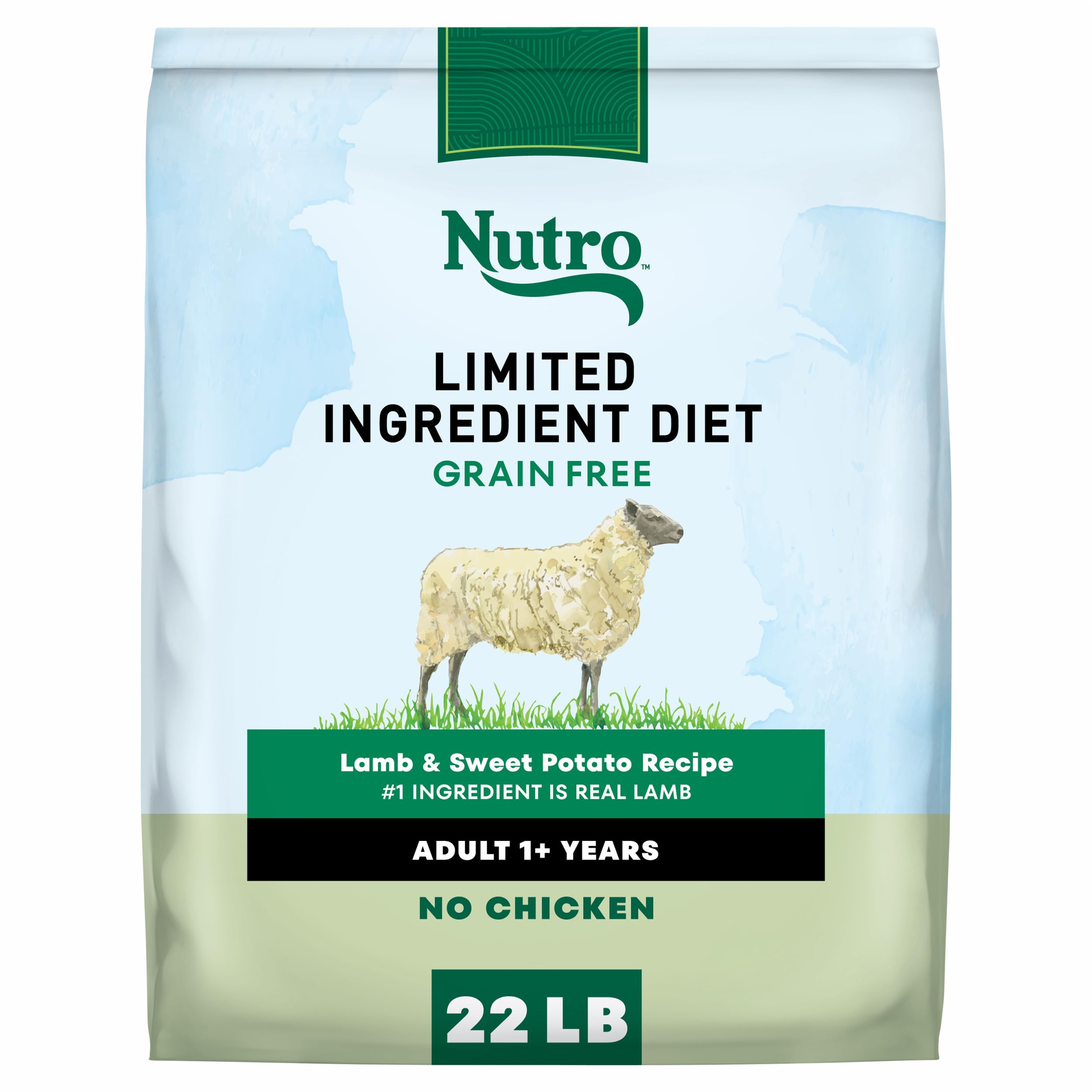 Nutro Limited Ingredient Diet Lamb and Sweet Potato dry dog food 22 lb bag
