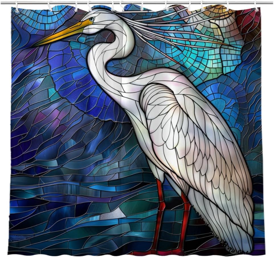 NGZ Rooster Shower Curtain 72x72 Inch Colorful Shower Curtain for Spring Painting Print Bath Curtains for Bathroom Home Decoration with 12 Hooks