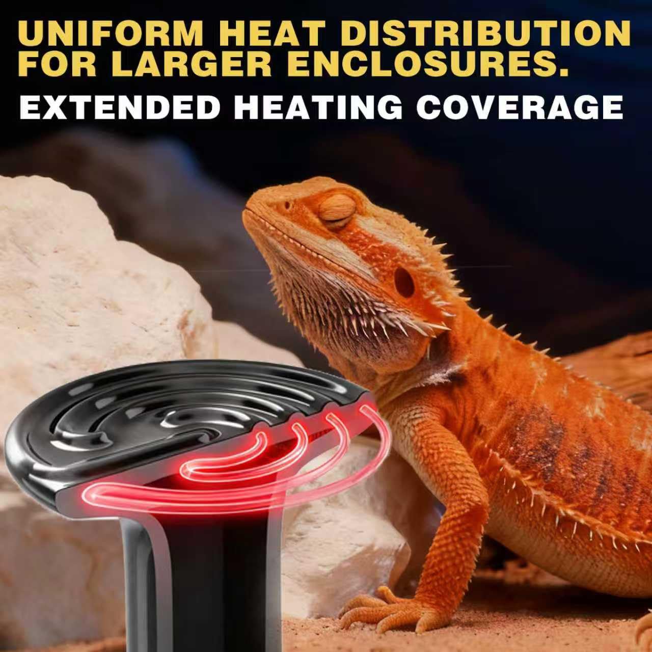 150W Ceramic Heat Emitter (2-Pack) - Reptile Heat Lamp Bulb, No Light Coil Emitter for Terrariums, Brooders & Chicken Coops - E26 Base for Bearded Dragon, Snake, Lizard, Turtle - image 3