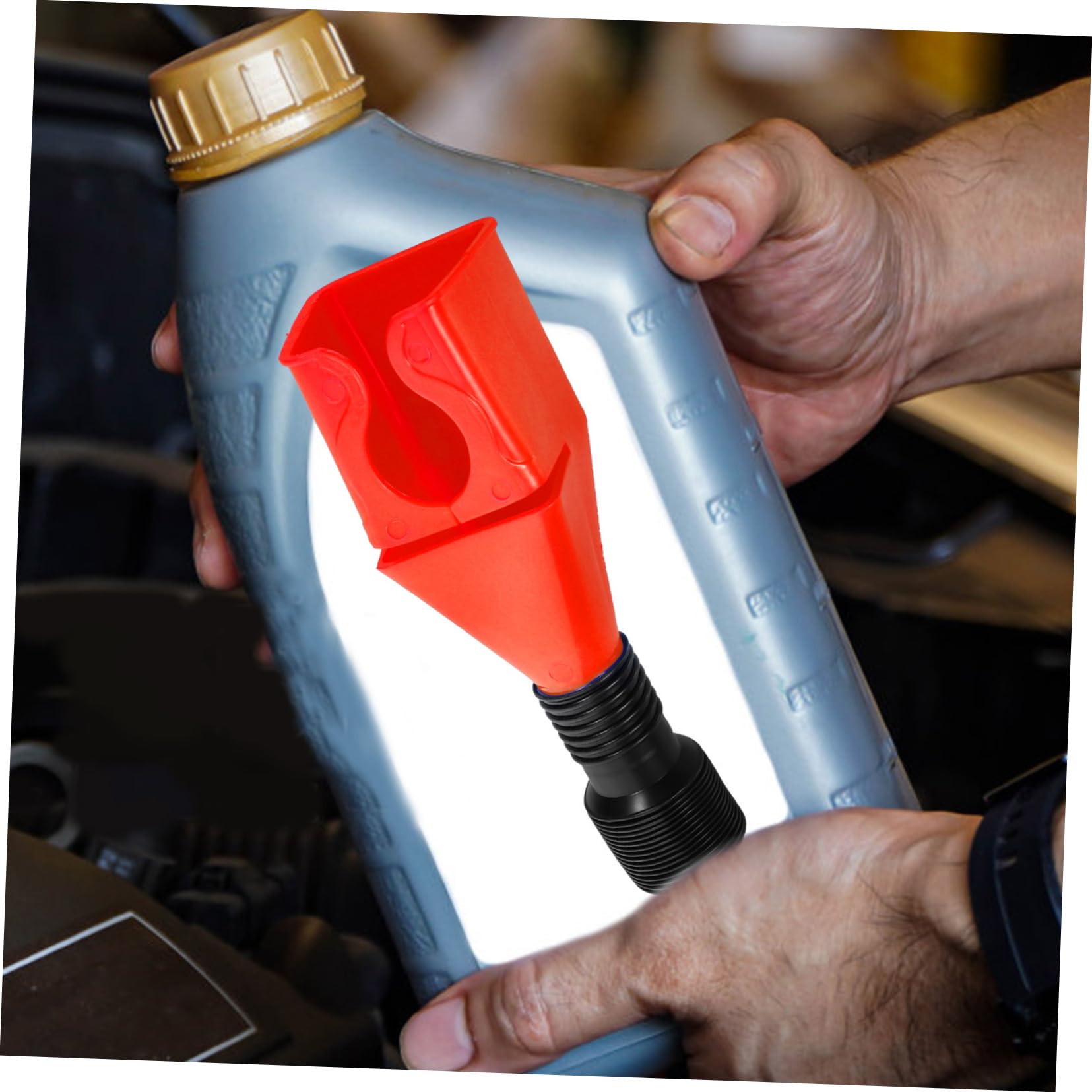 GLEAVI 40pezzi Imbuto Flessibile Per Con Tubo Imbuto Per Cambio Auto e Design Senza Mani Antileakage e Facile Da Usare